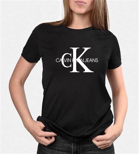 calvin kleine damen t-shirt blau|calvin klein tops women's.